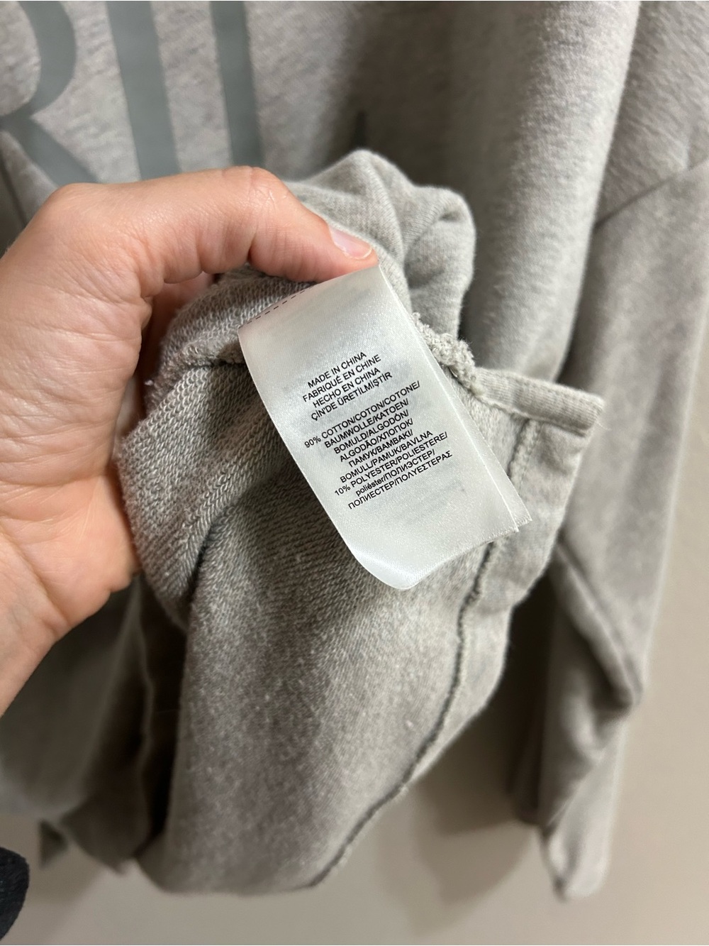 Lauren Ralph Lauren Pullover Sweatshirt Size XL Womens Gray Monogram Logo Preppy - Picture 6 of 8